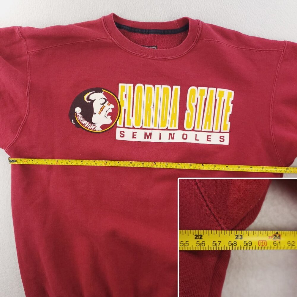 Florida State Seminoles Vintage Sweatshirt Crewneck Starter Made USA Fleece XL - Picture 7 of 12